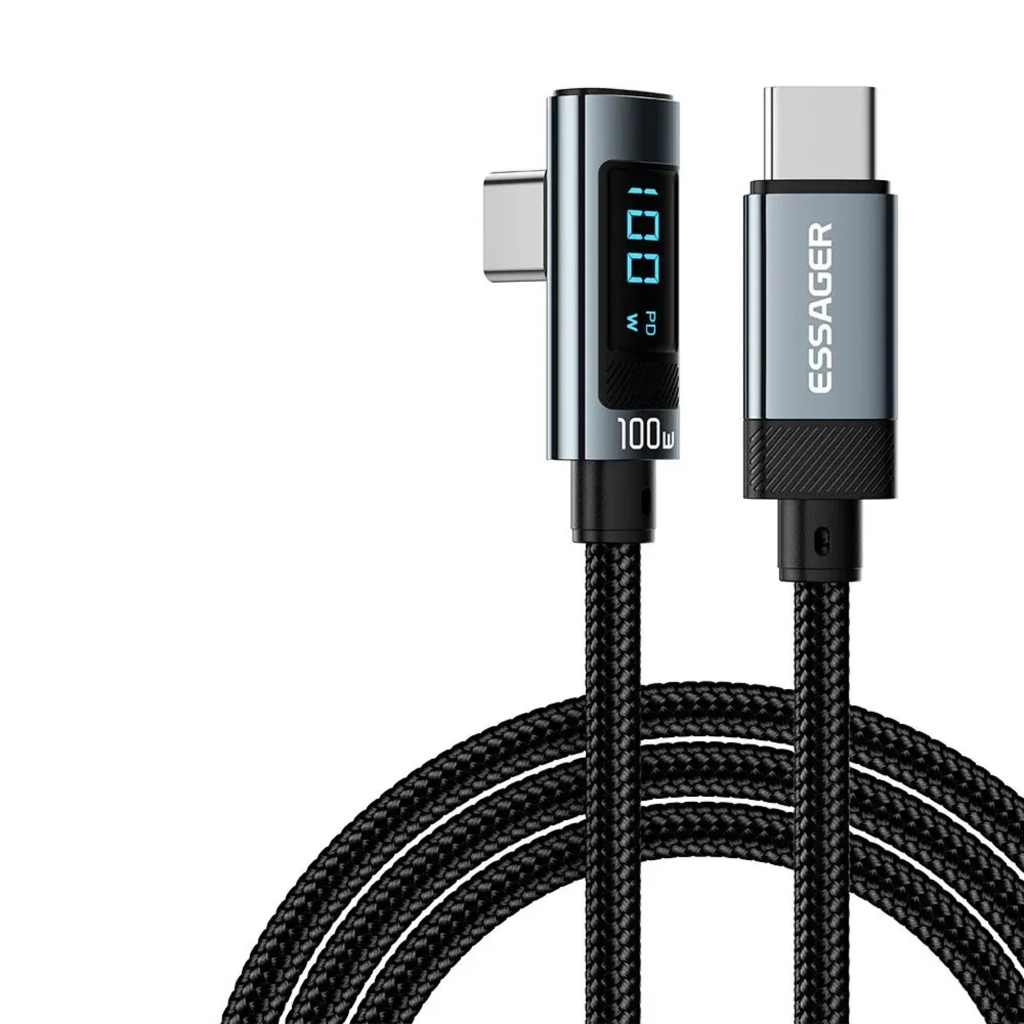 Cabo Essager 100w Turbo Usb-c Com Display 2 Metros