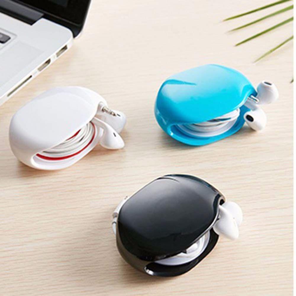 Organizador De Cabos Com Fechamento Automático Para Linha De Telefone Móvel , Enrolador De Cabo De Armazenamento De Fone