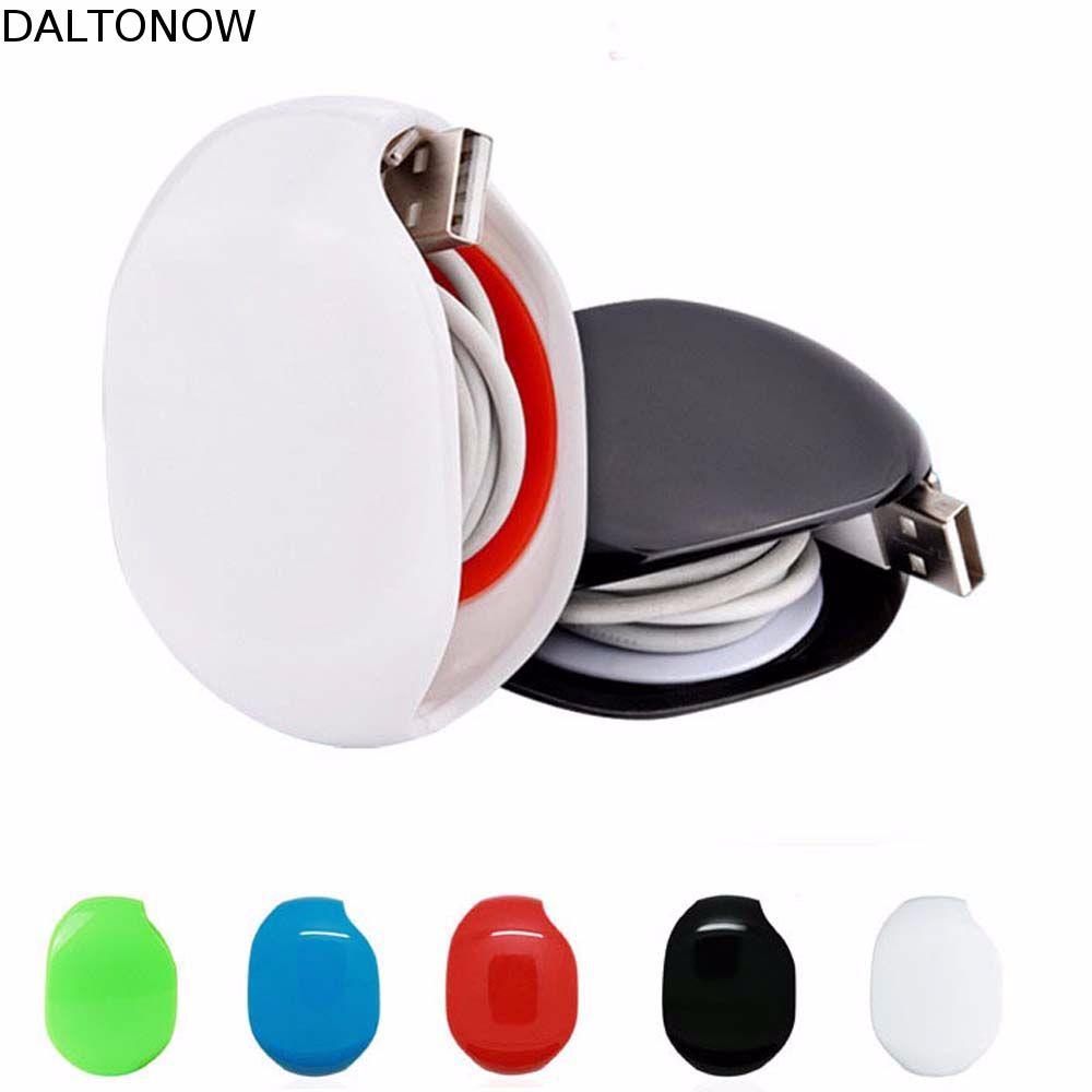 DALTONOW Organizador De Cabos Gerenciamento De Mesa Fechamento Automático Fio Suporte Mouse Linha De Telefone Enrolador