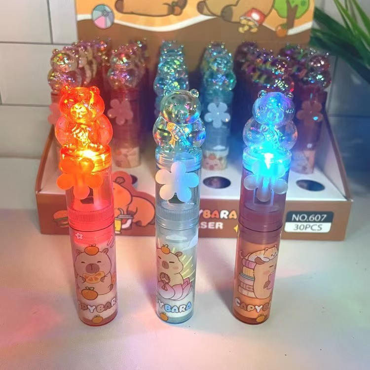 1A cute design of a mink fur rubber eraser，Belt LED Lamp，Student correction tools