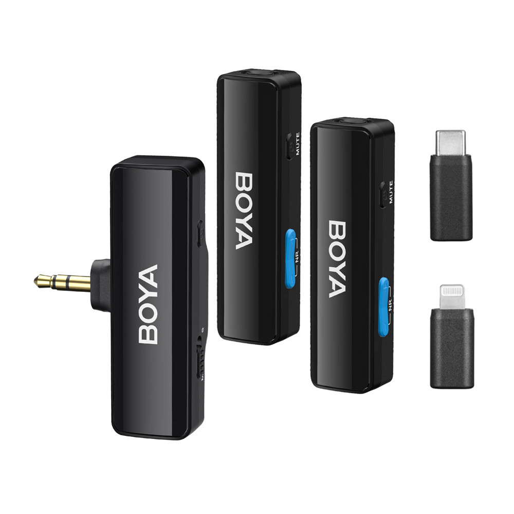 Microfone Sem Fio Boya Boyalink A2 Android/Ios 3.5mm Preto