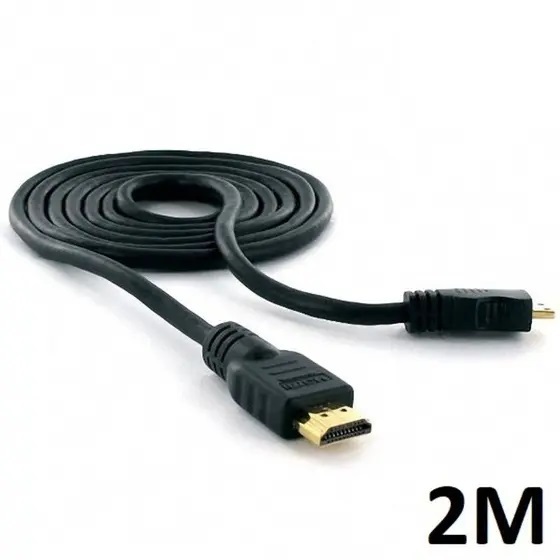 kit 2 Cabos Hdmi 2.0 4k Hdr Ultra Hd 19 Pinos Gold 2 metros Qualidade HDTV 1080p Resistente