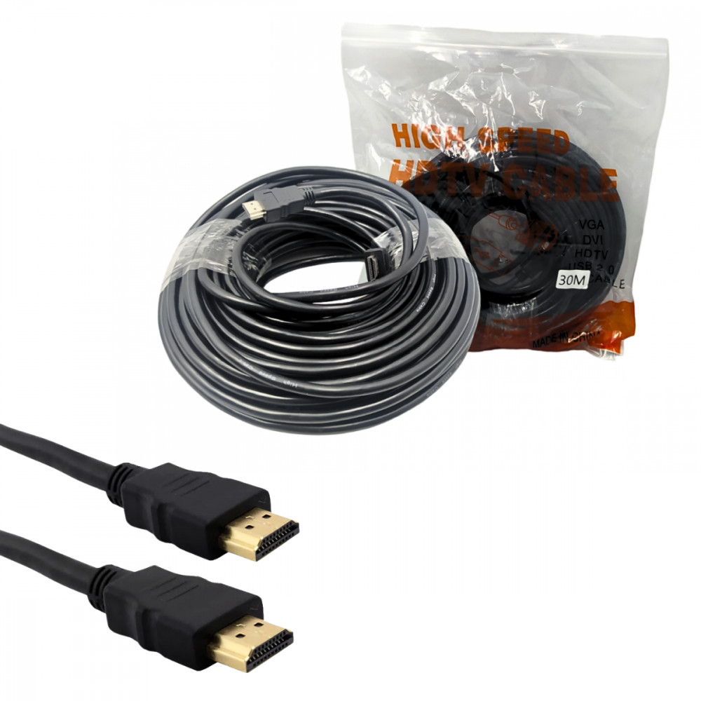 Cabo HDMI 30m Exbom Full HD 1080p - Qualidade Superior!