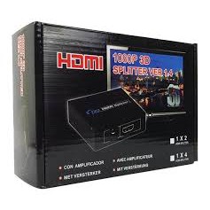 SPLITTER 1080P HDMI 3D ORIGINAL ALTA QUALIDADE 01 UNIDADE 100% ORIGINAL 1X2 PRETO