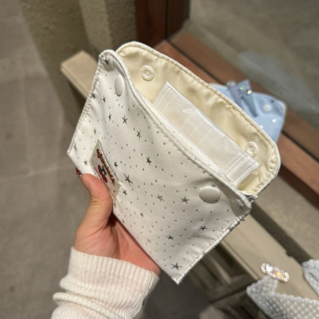Bonito Estrela Saco De Armazenamento De Guardanapo Sanitário Portátil Bluetooth Fone De Ouvido Organizador Bolsa Grande