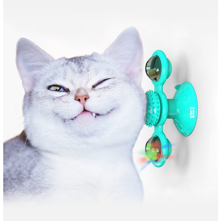 Brinquedo Gato Moinho De Vento Com Luz/cats Interativo Pets