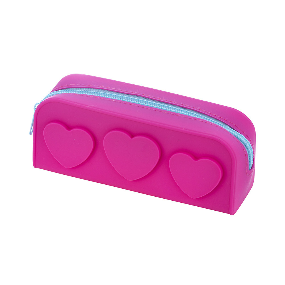 Estojo Silicone 1 Zíper S2 ROSA BRW