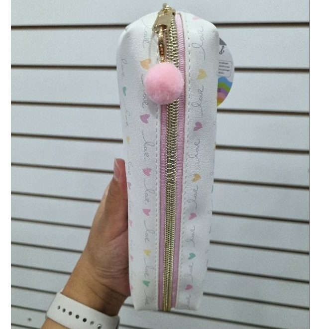 Estojo Escolar S2 Love Com Pompom  Brw / Papelaria / Material Escolar