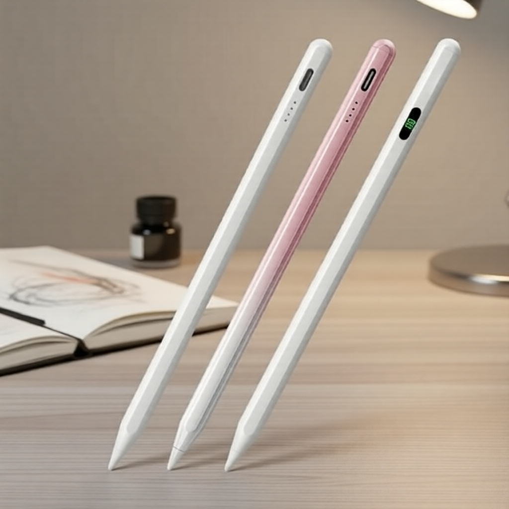 Caneta Stylus Universal para iPad, Android e iOS, Tela Capacitiva, Caneta Ativa para Apple Pencil e Samsung Tablet