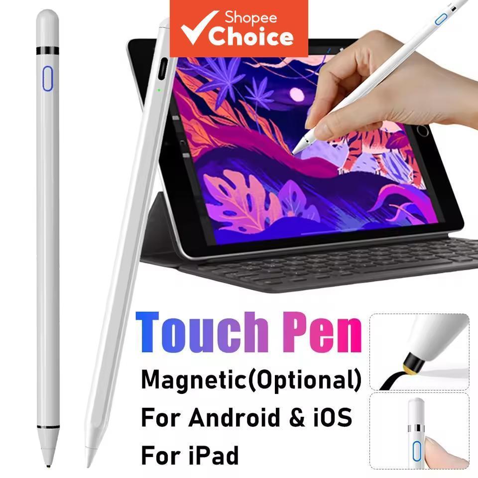 Nova Caneta Stylus Universal para Tablets, compatível com iPad Apple Pencil e dispositivos Samsung
