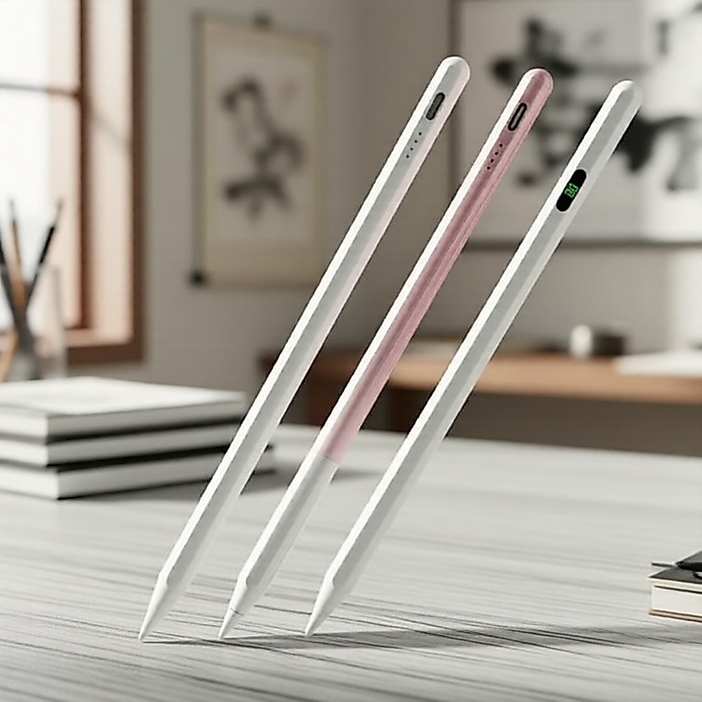 Caneta Stylus Ativa Universal para Android/iOS, Tela Capacitiva Touch, Compatível com Apple Pencil e Tablets Samsung,