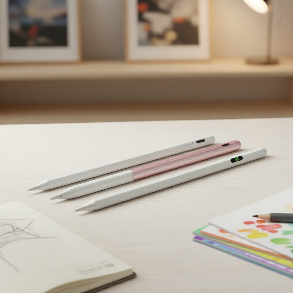 Caneta Universal 2 em 1 para Android/iOS, Tela Capacitiva, Compatível com Apple Pencil e Samsung Tablet, Desenho