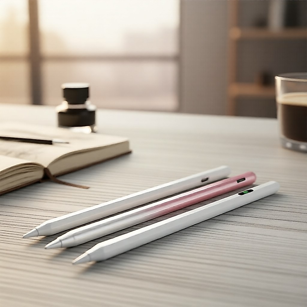 Caneta Stylus Universal 2 em 1 para Android/iOS, Tela Capacitiva, Compatível com Apple Pencil e Samsung Tablet, Desenho