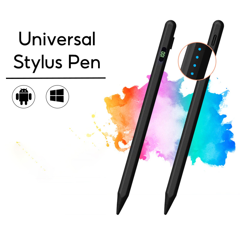 Nova Caneta Stylus Universal para Tablets, Caneta Touch para iPad, Apple Pencil, Celular para Samsung