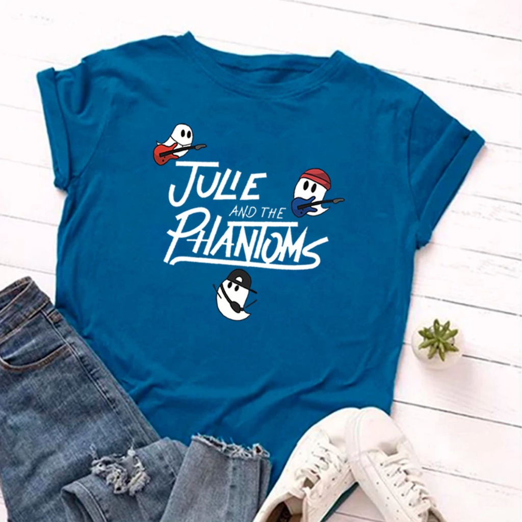 Camiseta Feminina T Shirt Algodão Casual Julie And Phantoms Sunset Curve