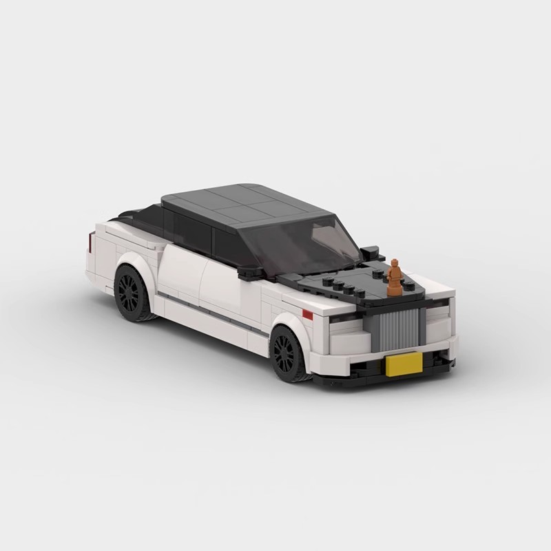 Modelo de carro montável de pequenas peças MOC: Phantom, Mulsanne, Rolls-Royce Ghost, modelo de carro esportivo de bloco