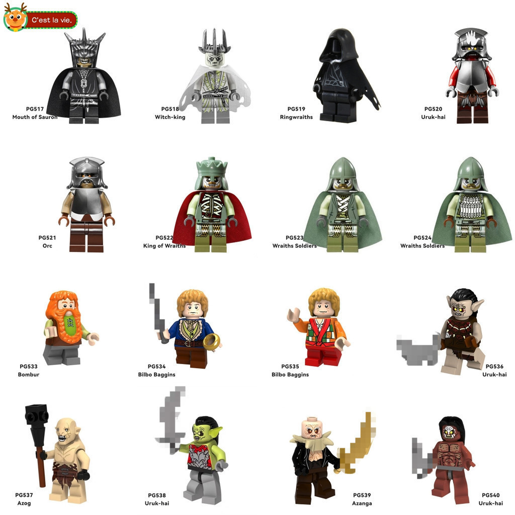 Brinquedo de montar Peça decorativa Brinquedos de Menino Presente de aniversário boneco de Rei Fantasma Orc