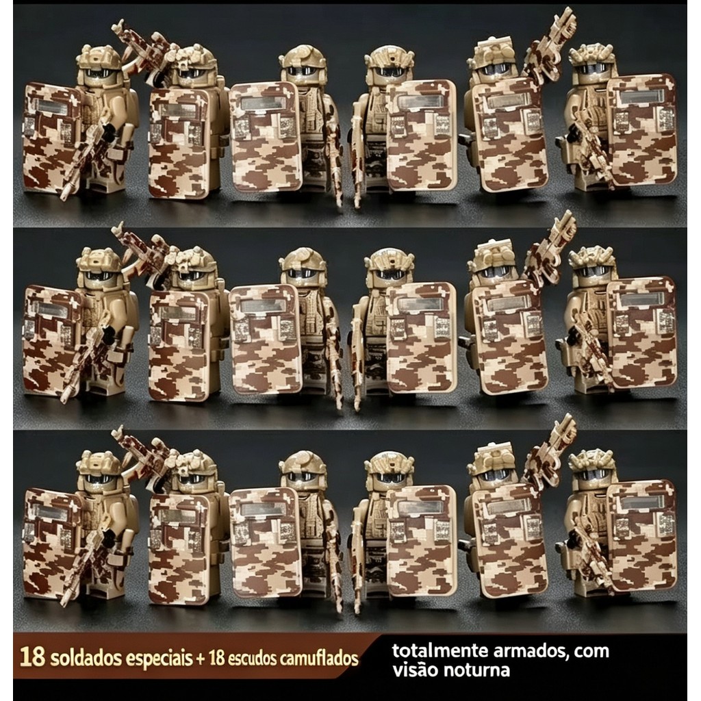 Conjunto tático de bonecas militares SWAT, blocos de construção compatíveis, Pantera/Ghost/Pantera/Wolf Warriors, brinqu