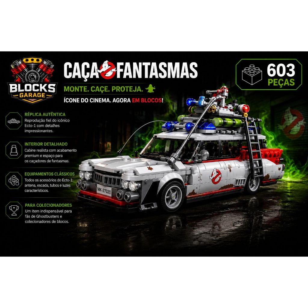 Blocos de Montar Lego GhostBusters (Caça-Fantasmas) 603Peças **SEM CAIXA(BOX)**