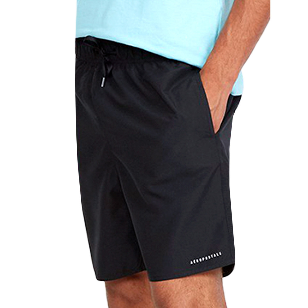 Short Aeropostale Masculino D'Água Swimwear Light Logo Original Preta