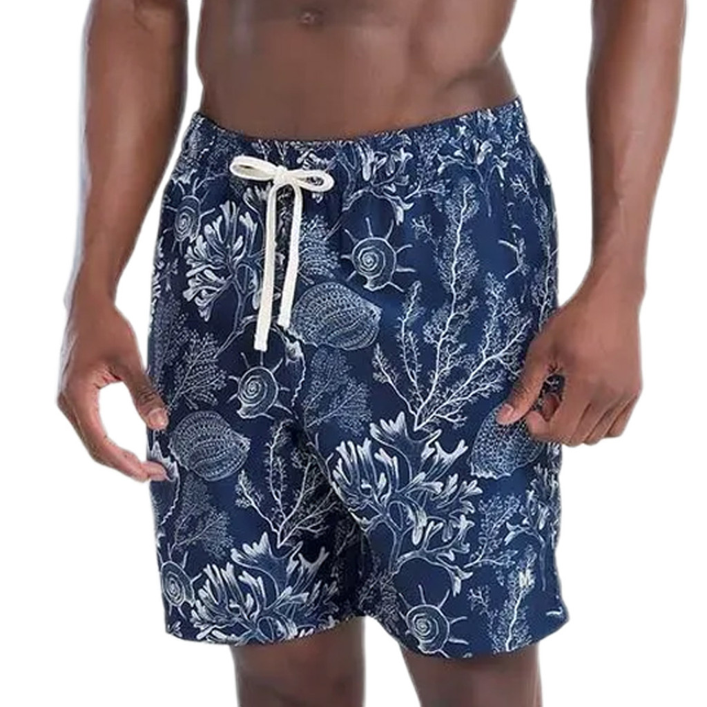 Shorts Beachwear Estampado Conhas e Corais Mash - 611.41