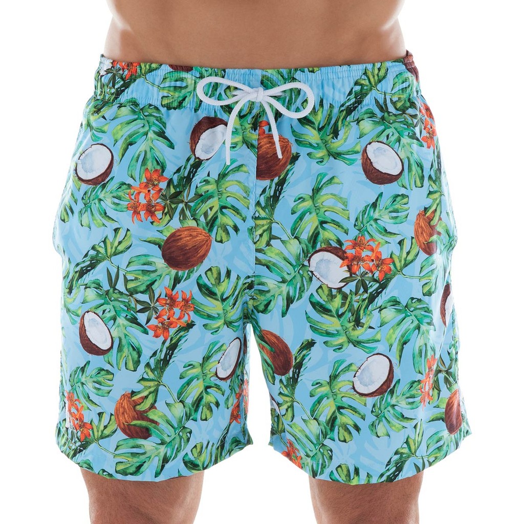 Shorts Beachwear Estampado Côco Mash - 613.28