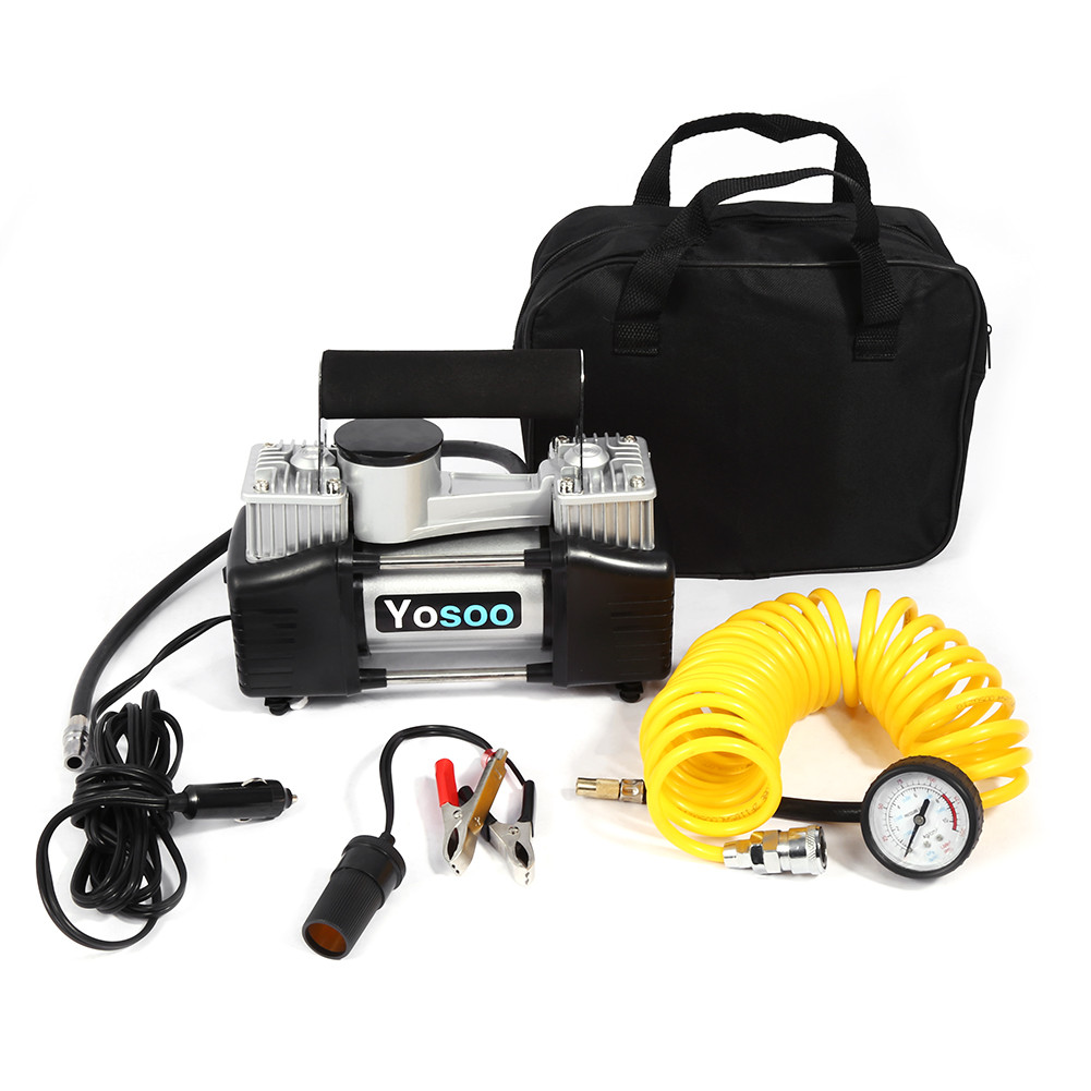 emlybr Nova Bomba Compressora De Ar Resistente 12V 150 PSI Para Carro Elétrico Van Pneu Inflador