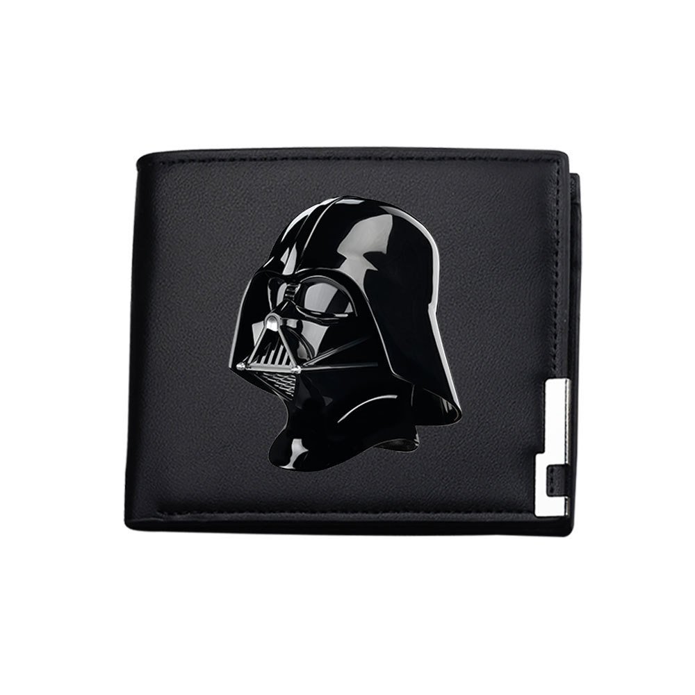Carteira de Desenho Animado Star Wars Darth Vader Carteira de Anime Carteira Dobrável Porta-Cartões One Piece C