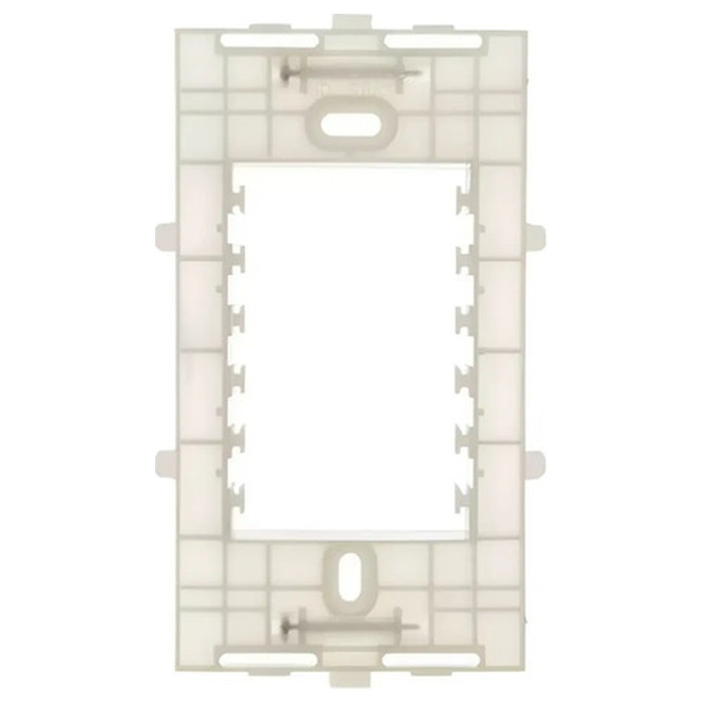 Caixa 25 Unidades Suporte 4x2 Margirius Clean Sleek Branco Tomada Modular