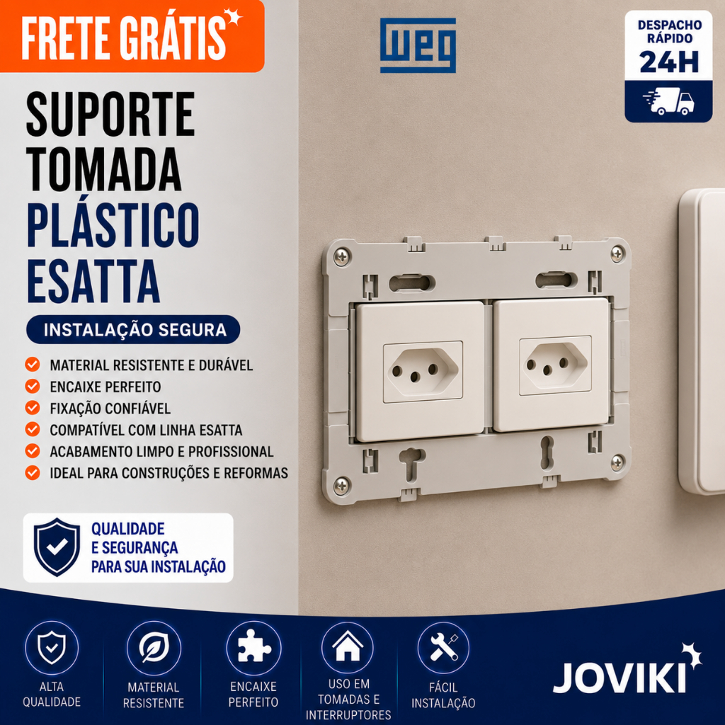SUPORTE TOMADA PLASTICO ESATTA