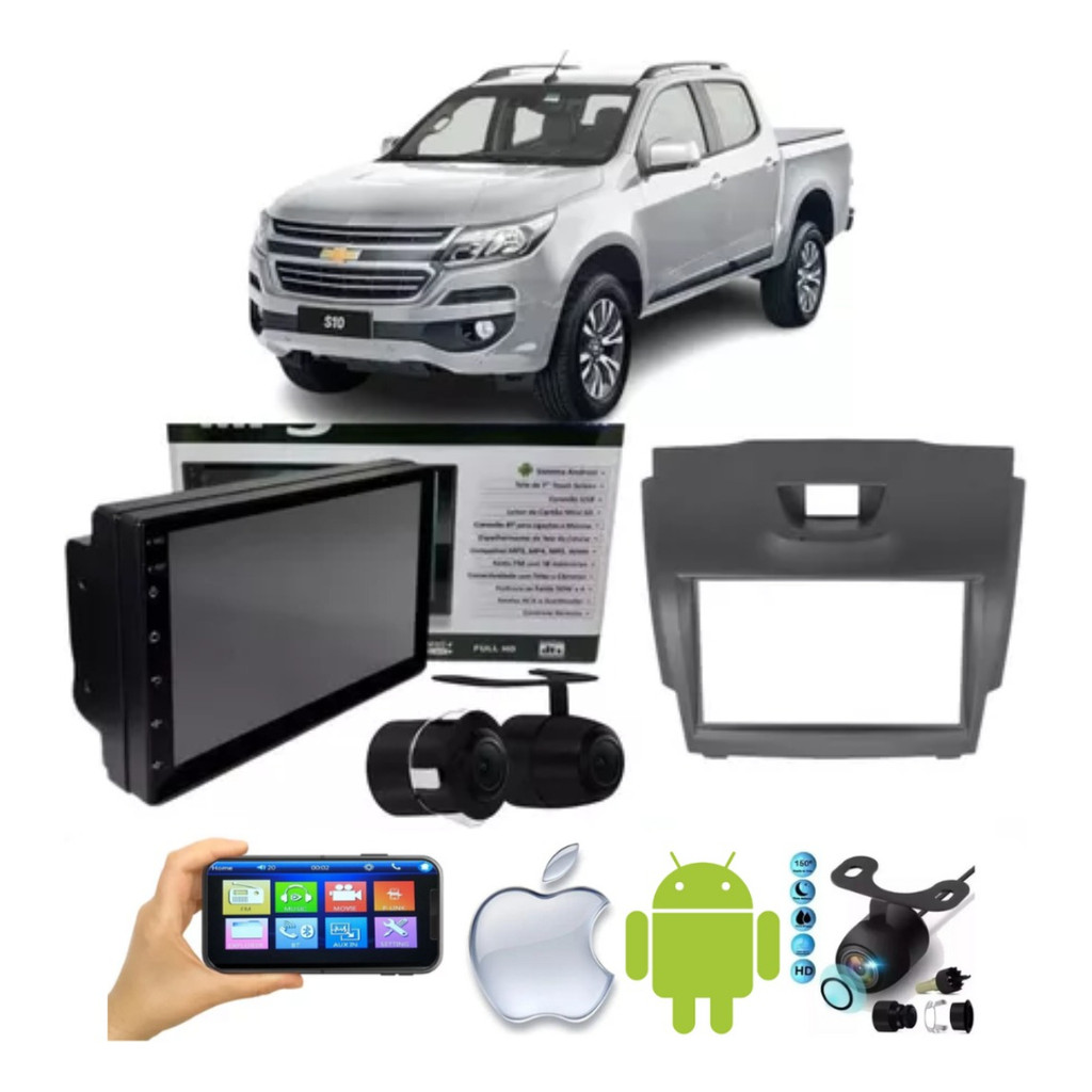 Mp5 Multimidia Android Gps Wifi S10 2012 A 2016 + Camera Ré