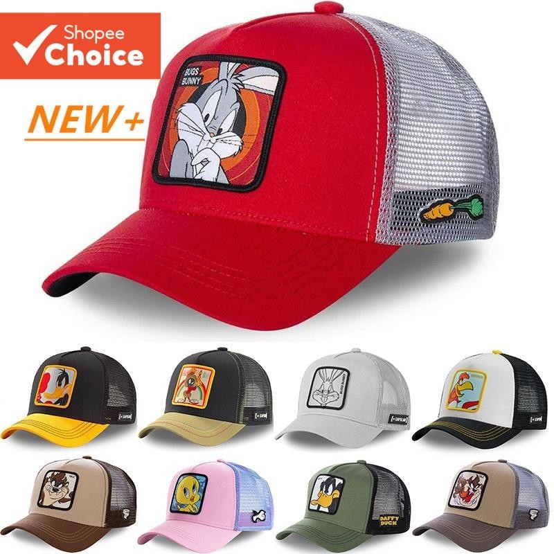 Insetos De Verão Bunny Baseball Boné Chapéu De Malha Snapback Mulheres Homens TAZ Daffy Highway Anime trucker