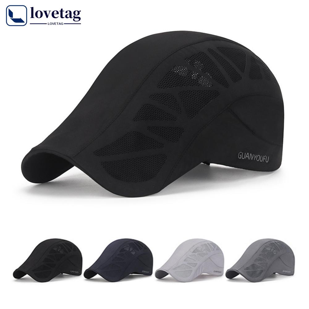 LOVETAG Boné De Malha Ajustável De Baseball Com Primavera Verão Ciclismo De Secagem Rápida Sunhat Sports Breathable Cap Hip Hop Hat M6N2
