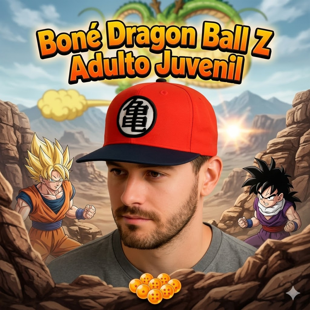 Boné Dragon Ball Z Adulto Juvenil