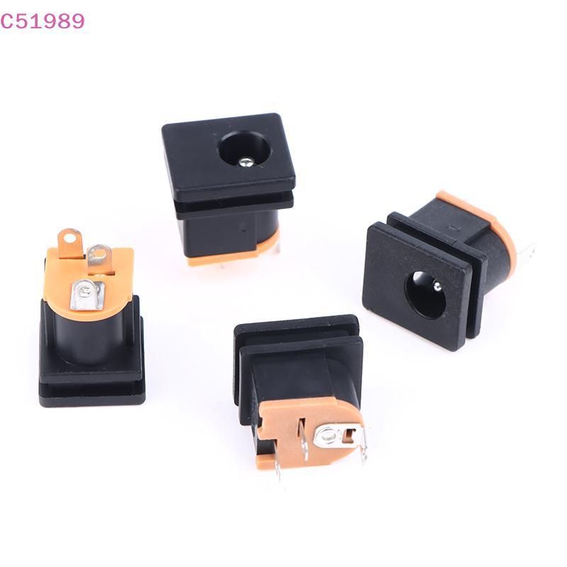 [kaan] 10 Unidades DC Power Soet-015 Ja Com Furo De Parafuso 5.5-2.1 MM/2.5 Montagem Em Painel Quadrado 5.5X2.1MM/5.5X2.