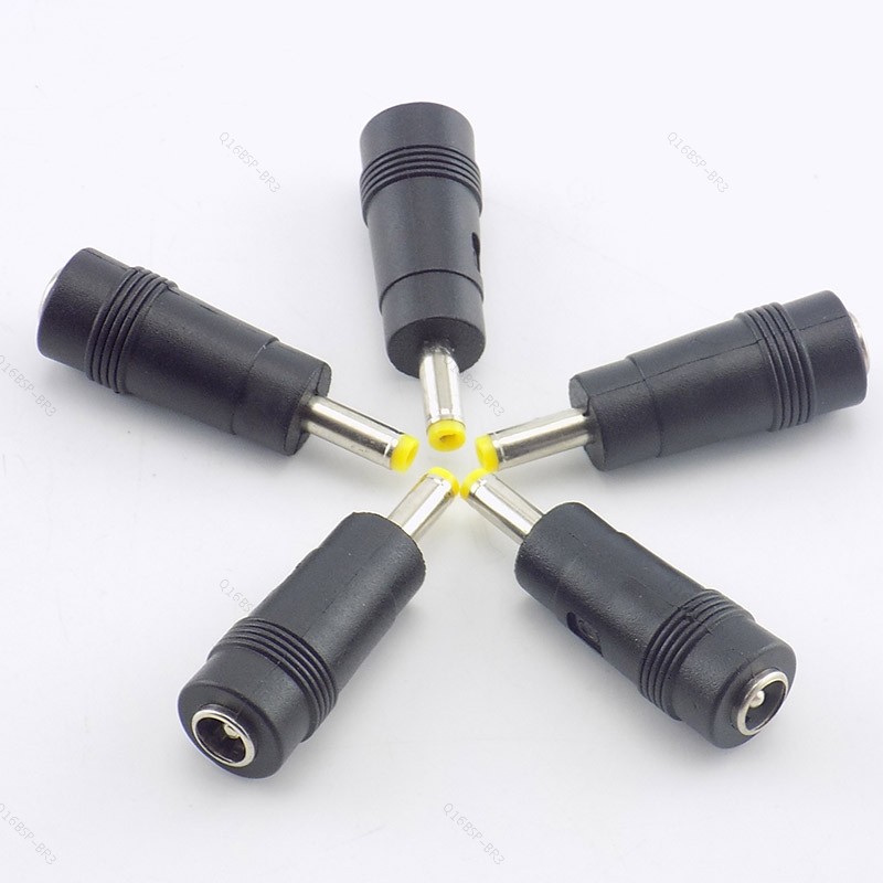 5pcs AC DC Power Plug 5.5x2.1mm A 4.0x1.7mm Conector Fêmea Para Macho Conversor De Cabo De Áudio Laptop BR16B3