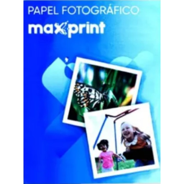 PAPEL FOTOGRAFICO GLOSSY A4 180G 50 FOLHAS - MAX PRINT