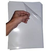 Vinil adesivo  transparente p/ jato de tinta resistente a água A4 10 folhas - Master Print