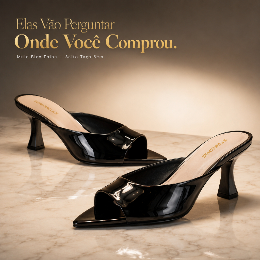 Tamanco Feminino Mule Bico Fino Folha Sandália Salto medio Taça Animal Print e Off White Vz Confortável Leve Macia