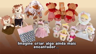 Pack 6 projetos Tecidinhos Enfeitados