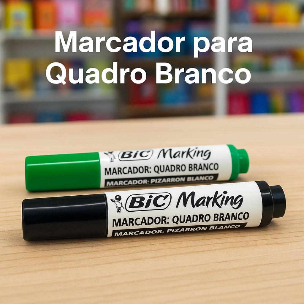 Kit Com 2 Marcadores Para Quadro Branco Escolha Sua Cor BIC Marking