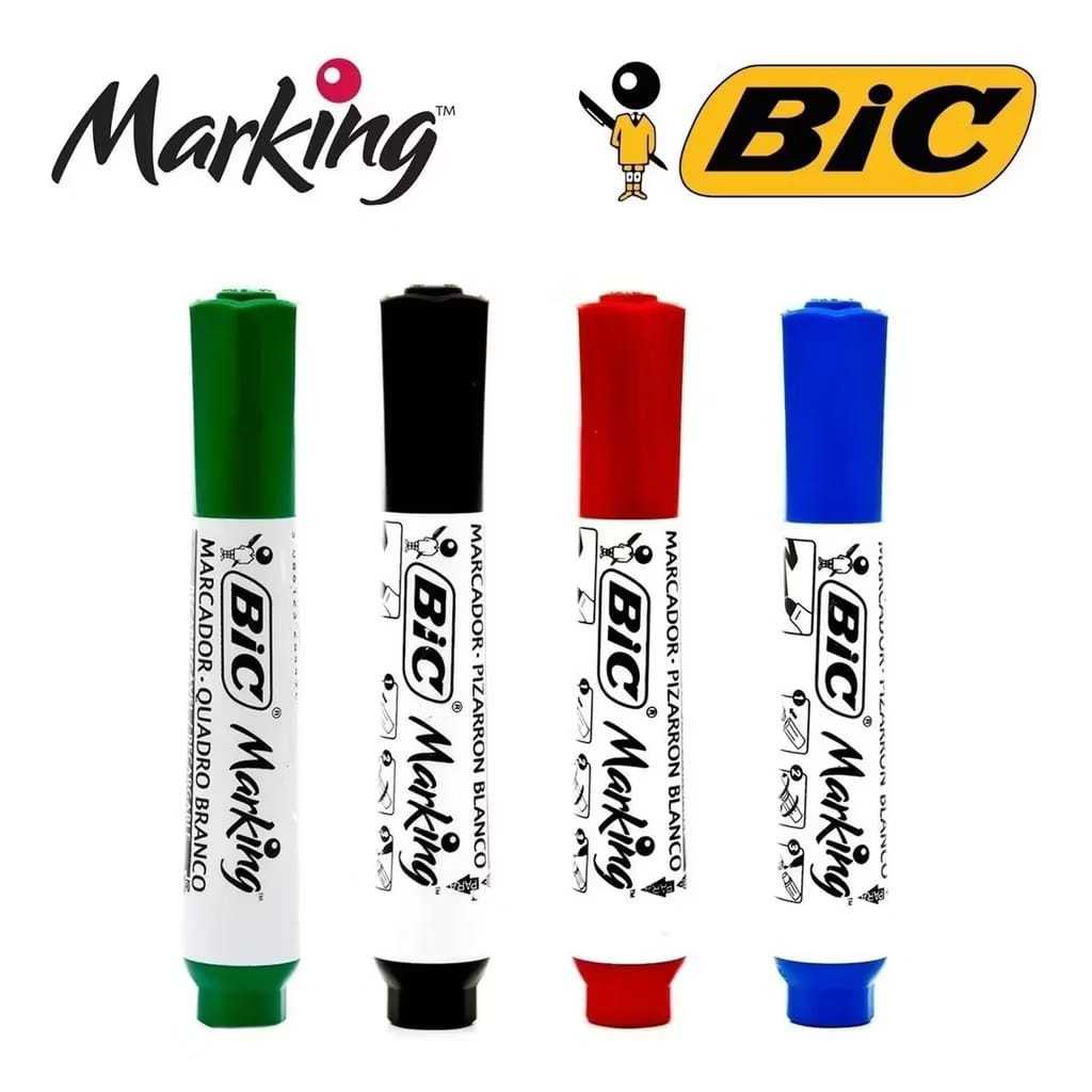 Pincel Marcador para Quadro Branco BIC Marking Un/Kit