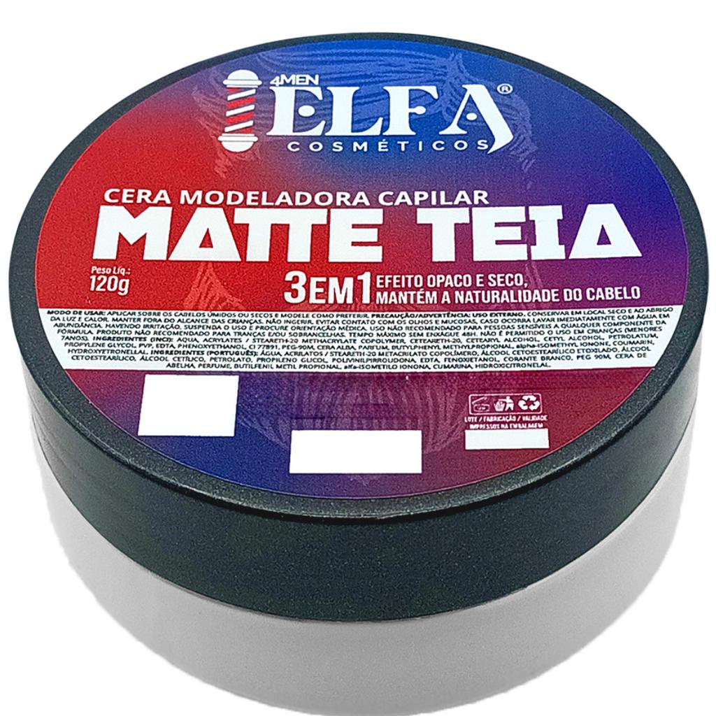 Pasta Modeladora Capilar Elfa Matte Teia Efeito Seco 120g