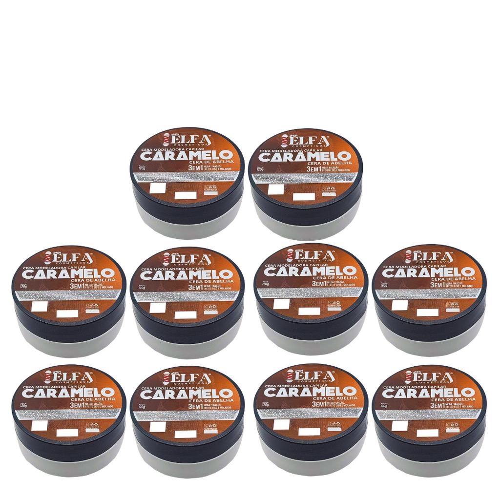 10 Pastas Modeladoras Capilar caramelito 120g Elfa For Man - Oficial