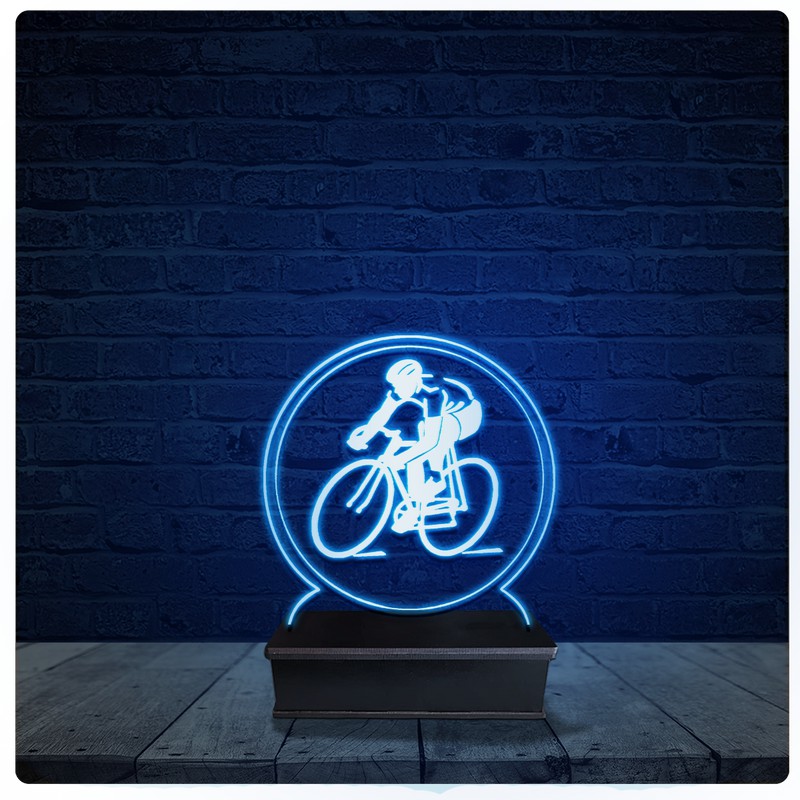 Luminária Led Acrilico Abajur - Bicicleta Ciclismo Bike