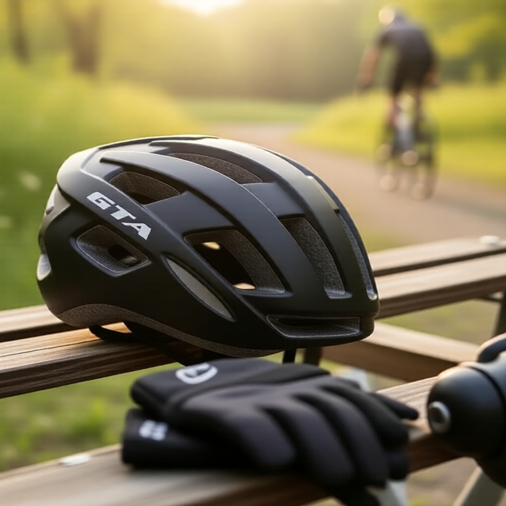 Capacete de ciclismo de montanha integrado GTA com luz LED traseira