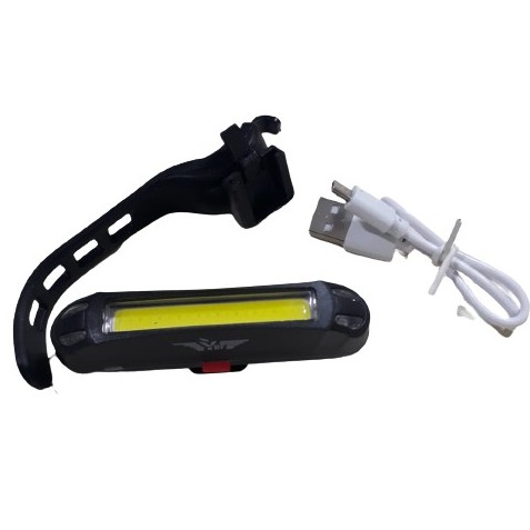Luz Sinalizador Emergência LED Bike Bicicleta USB