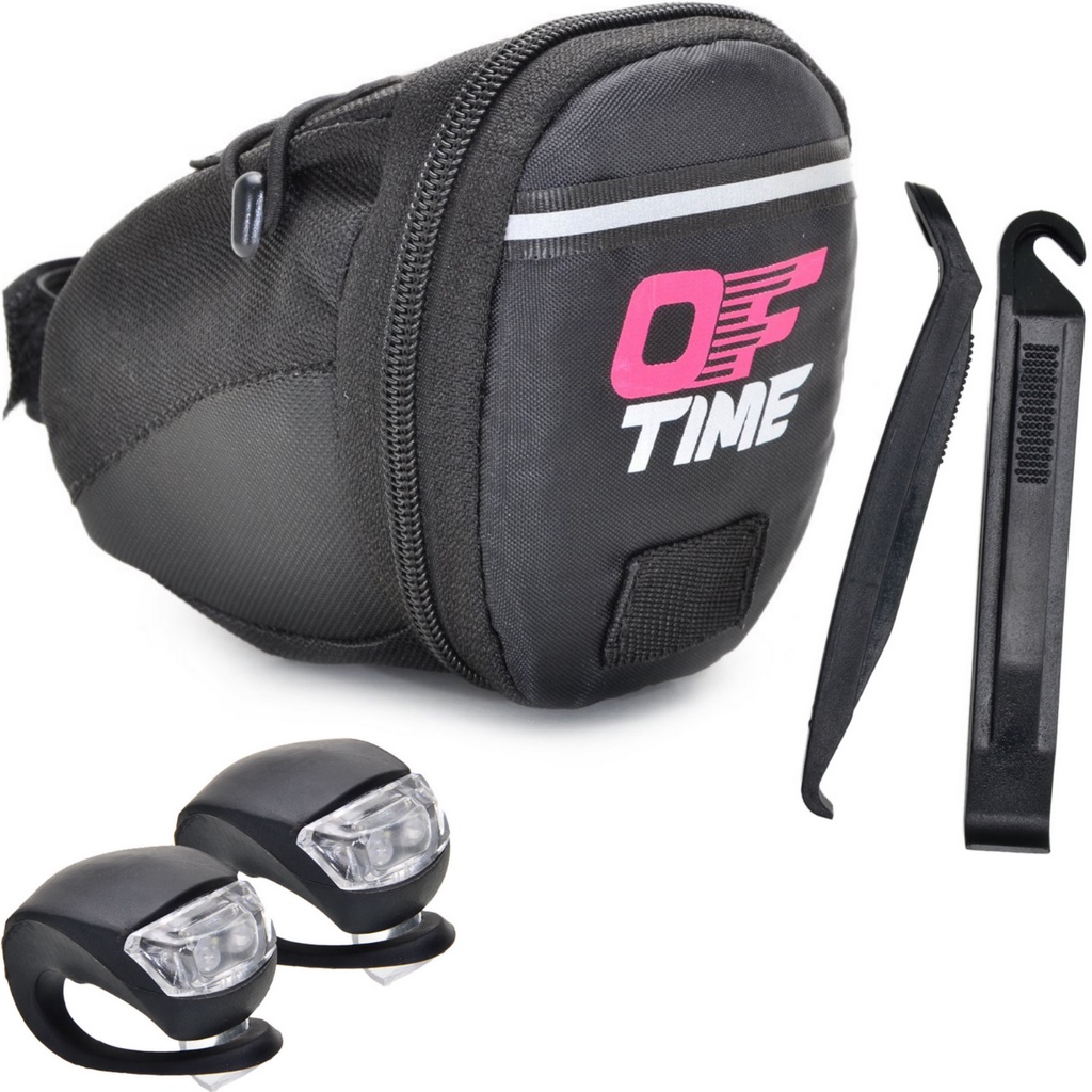 Kit Bolsa De Selim Advanced  Espátulas De Nylon  Vista Light C/ Luz De LED