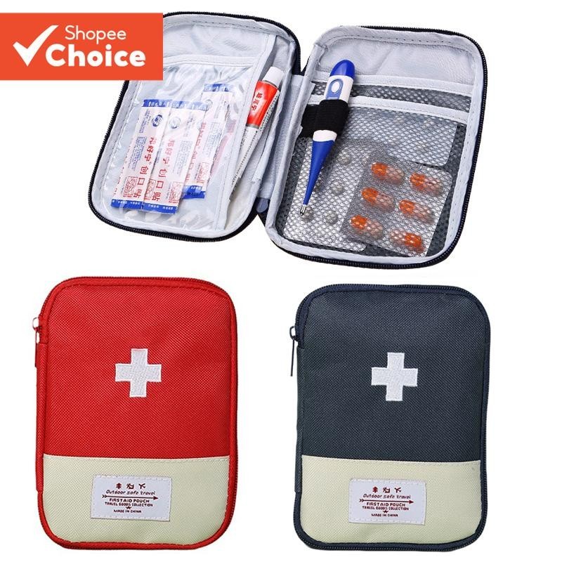 Kit De Primeiros Socorros Portátil De Duas Cores , Bolsa De Armazenamento Médico Compacta Para Emergências Domésticas ,