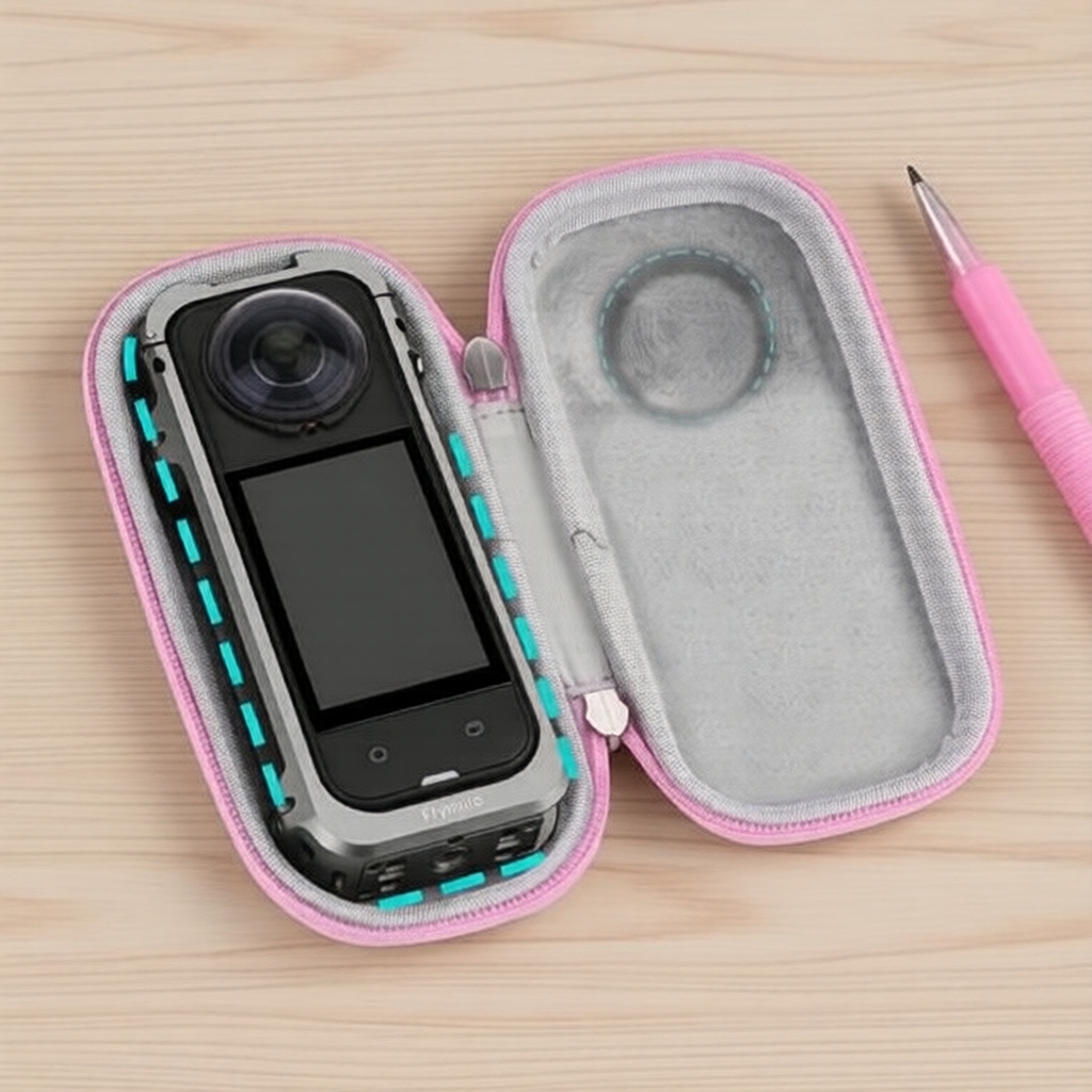 Flymile X5 Bolsa de Armazenamento para Estrutura de Gaiola Insta360 X5, Estojo de Viagem Portátil para Acessórios